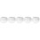 5Pcs White Ceramic Tea Cup Set Retro Style for Home and Office 9