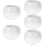 5Pcs White Ceramic Tea Cup Set Retro Style for Home and Office 10