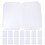 90Stk Transparenter Buchschutz Schutzfolie Weiß 9
