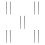 10Pcs Heavy Duty Metal Needles Flat Head for Precise Stitching 8