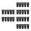 30Pcs Plastic Trash Bin Buckles Black Locks for Home & Office 3