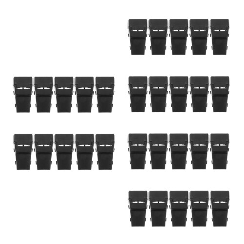 30Pcs Plastic Trash Bin Buckles Black Locks for Home & Office 2