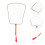 12Pcs Blank White Silk Round Fan Bamboo Craft for Summer DIY Projects 10