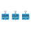 3Pcs Blue Motorcycle Cable Lube Tool Dualhead Metal Plastic Durable 8