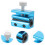 3Pcs Blue Motorcycle Cable Lube Tool Dualhead Metal Plastic Durable 10