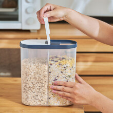 Plastik-Stellraum für Müsli 20x9x22cm, luftdicht, weiß