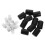 60Pcs Black Essential Oil Roller Inserts Kit Stainless Steel Leakproof 3