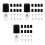 60Pcs Black Essential Oil Roller Inserts Kit Stainless Steel Leakproof 8