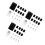 60Pcs Black Essential Oil Roller Inserts Kit Stainless Steel Leakproof 9