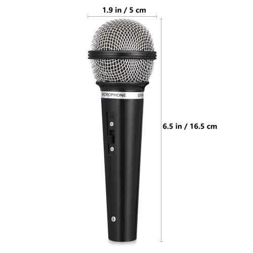3Pcs Black Performance Microphone Model Toy Kids Pretend Play Prop 1