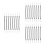 24Pcs Black Stretchy Spring Strap Pen Leash for Tablet Stylus and Keys 4