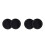 4Pcs Drum Protector Stickers Black Cloth Reinforcement for Drum Kits 11