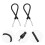 24Pcs Black Stretchy Spring Strap Pen Leash for Tablet Stylus and Keys 10