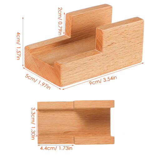 2Pcs Wooden Sushi Holder Reusable Display Stand 1
