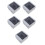 5Ensembles De Distribution ABS Gris IP65 Avec Porte 4