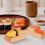 2Pcs Wooden Sushi Holder Reusable Display Stand 5