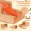 2Pcs Wooden Sushi Holder Reusable Display Stand 8