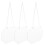 9Pcs Lightweight Transparent Black Board Signs for Versatile DIY Use 2
