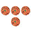 4Pcs Soft Plush Pizza Blanket Multi Use Wearable Warm Throw for Home 2