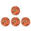 4Pcs Soft Plush Pizza Blanket Multi Use Wearable Warm Throw for Home 4