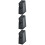 3Pcs Universal Storage Block Kitchen Cutlery Stand Black 9