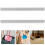8Pcs Grey Rubber Dustpan Edge Bars for Everyday Use 6