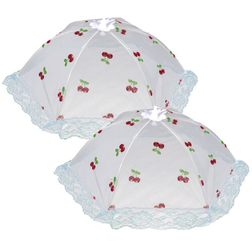 4Pcs Mesh Dish Covers Foldable Food Tents for Dining Table Use 1