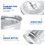 3Pcs Silver Mini Tabletop Trash Can Metal Desktop Waste Container 4