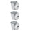 3Pcs Silver Mini Tabletop Trash Can Metal Desktop Waste Container 7