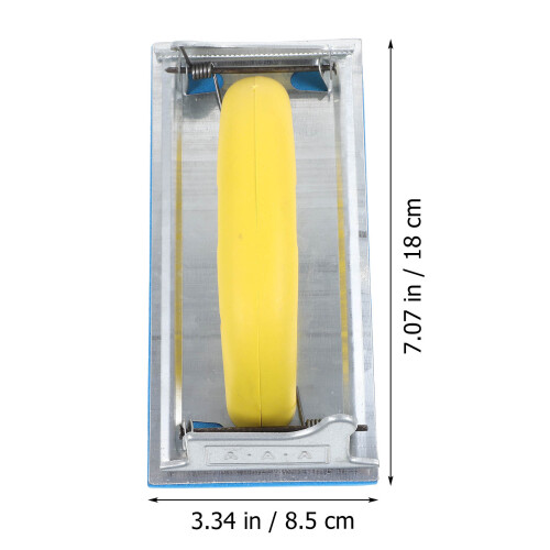 3Pcs Manual Drywall Hand Sander Yellow Lightweight Sanding Tool 1
