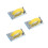 3Pcs Manual Drywall Hand Sander Yellow Lightweight Sanding Tool 6