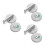 3Pcs Silver Bathroom Privacy Door Locks with Occupied Vacant Indicator 8