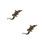 2Pcs Sturdy Soft Rubber Model Educational Toy for Children 9