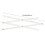 4Pcs White Scale Rulers Portable for Drawing Design Office 2