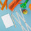 4Pcs White Scale Rulers Portable for Drawing Design Office 5