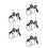 5Paires Shifters Aluminium Ergonomique 3