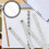 4Pcs White Scale Rulers Portable for Drawing Design Office 10