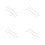 4Pcs White Scale Rulers Portable for Drawing Design Office 11