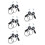 5Paires Shifters Aluminium Ergonomique 7