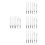 24St Portable Set Nylon Borstels Transparant Plastic 4