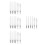 24St Portable Set Nylon Borstels Transparant Plastic 5