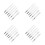 24St Portable Set Nylon Borstels Transparant Plastic 6