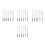 24St Portable Set Nylon Borstels Transparant Plastic 7