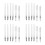 24St Portable Set Nylon Borstels Transparant Plastic 9