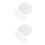 4Sets Acryl Make-Up Palet Set Voor Foundation Menging Transparant 4