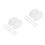 4Sets Acryl Make-Up Palet Set Voor Foundation Menging Transparant 6