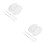 4Sets Acryl Make-Up Palet Set Voor Foundation Menging Transparant 7