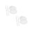4Sets Acryl Make-Up Palet Set Voor Foundation Menging Transparant 9