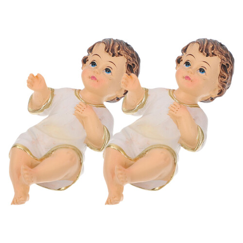 10Pièces Sculptures Bébé Résine Miniatures Décor De Table Festif 2