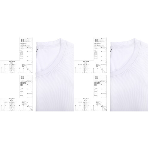 4Pcs Precision Acrylic T Shirt Alignment Rulers for Sewing Projects 2